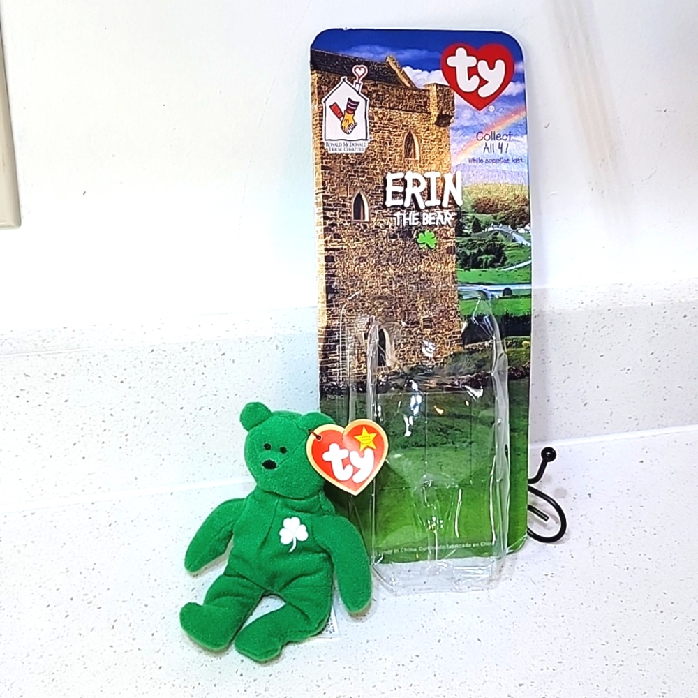 Vintage Ty Erin The Bear in original packaging.